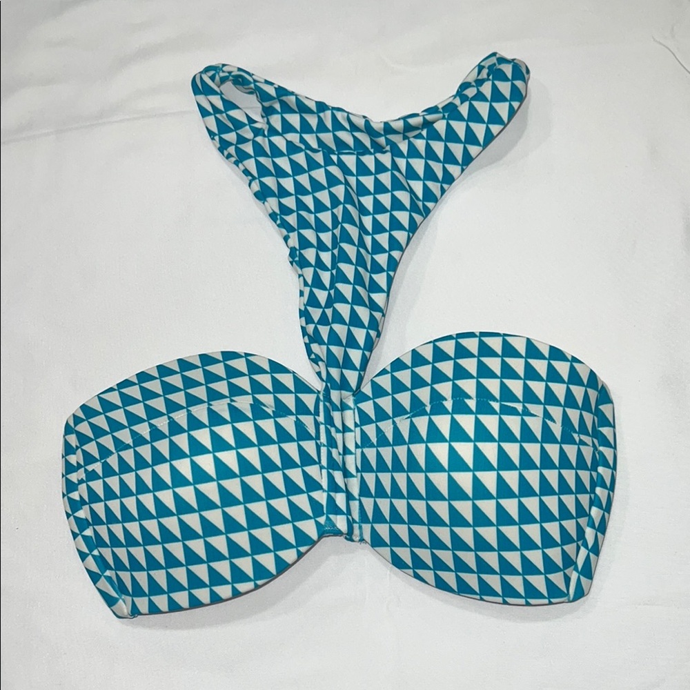 MIKOH Padded Bandeau High Neck
Bikini Top Size Small